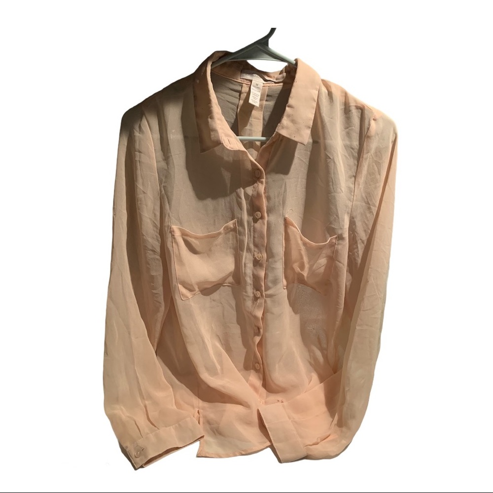 Light Pink Chiffon Top